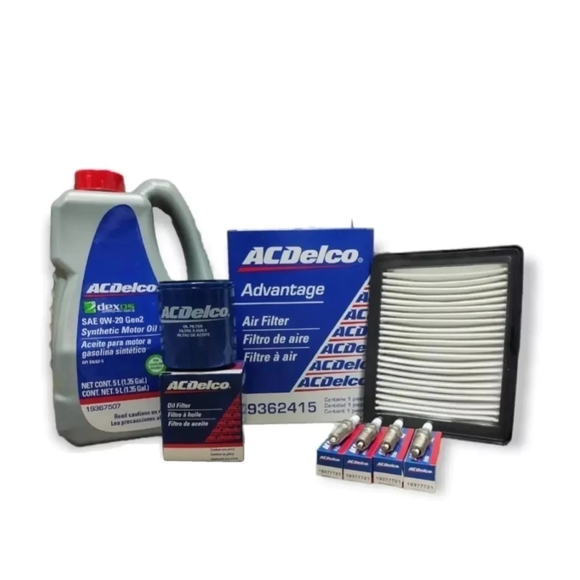 COMBO AFINACION CHEVROLET SPARK NG 1.4L 16/23 ACEITE 0W20 DEXOS  CODIGO 19470609