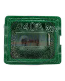 FUSIBLE MODERNO HEMBRA  MINI 40A  VERDE      CODIGO 17909