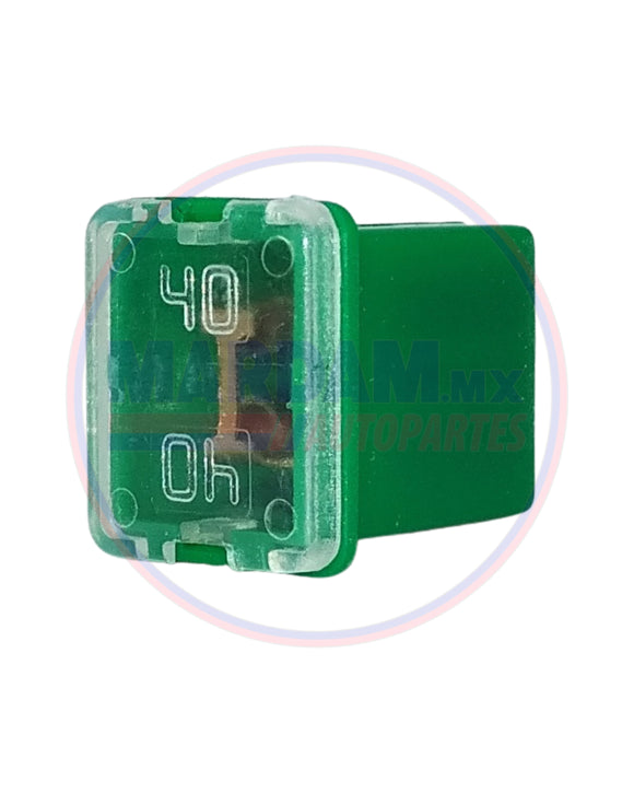 FUSIBLE MODERNO HEMBRA MINI MINI 40A VERDE 36698      CODIGO 17970