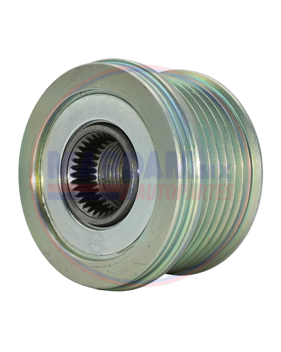 POLEA ALTERNADOR DE CLUTCH 6 RANURAS ZEN 5507  MITSUBISHI CHRYSLER AVENGER  JOURNEY  PATRIOT COMPASS CALIBER      CODIGO 26084