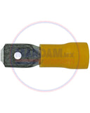 TERMINAL AMARILLA PLANA MACHO  M-250YC      CODIGO 39201