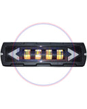 FARO LED RECTANGULAR 12/24V   4 LEDS AMBAR BLANCO  STROBO Medidas:15,5cm x 7cm x 6,5cm CODIGO DJ1114BAF