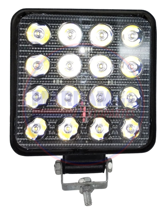 FARO LED CUADRADO  12/24V  16 LEDS CODIGO DJ4914SPEPI