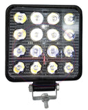 FARO LED CUADRADO  12/24V  16 LEDS CODIGO DJ4914SPEPI