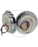 PLAFON LED REDONDO  ATORNILLAR 13.5CM ROJO CROMADO GRANDE OJO ANGEL 12LED    CODIGO IOLLPL018