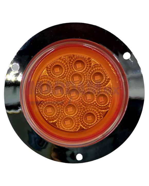 PLAFON LED REDONDO  ATORNILLAR  8.5CM AMBAR CHICO  13 LEDS   CODIGO IOLLPL062