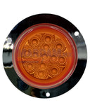 PLAFON LED REDONDO  ATORNILLAR  8.5CM AMBAR CHICO  13 LEDS   CODIGO IOLLPL062