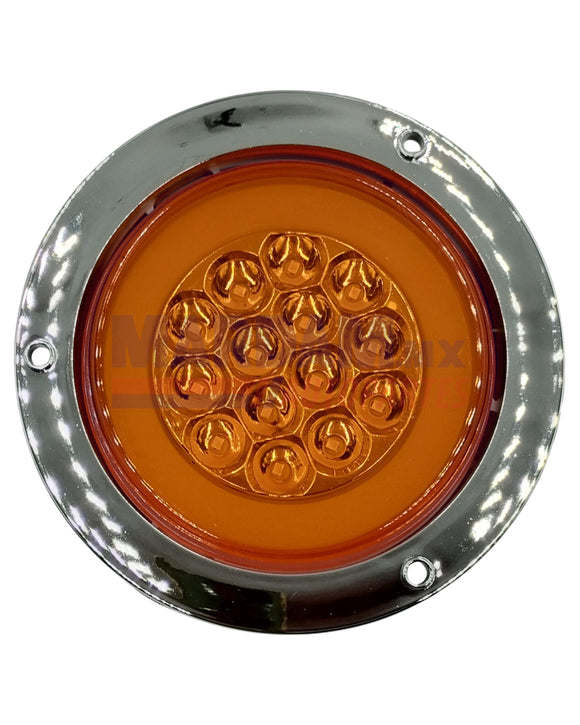 PLAFON LED REDONDO  ATORNILLAR 13.6CM AMBAR  CROMADO GRANDE OJO ANGEL  14LED  CODIGO IOLLPL079