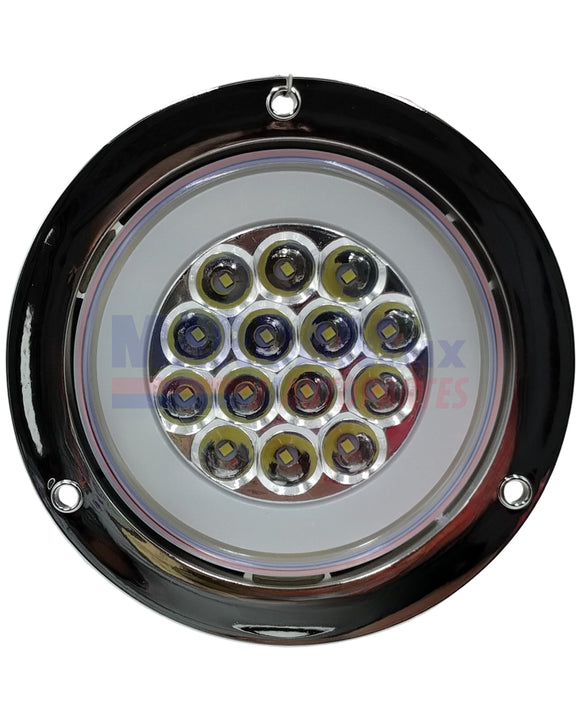 PLAFON LED REDONDO  ATORNILLAR 13.6CM BLANCO CROMADO GRANDE OJO ANGEL  14LED  CODIGO IOLLPL080