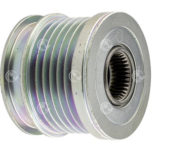 POLEA ALTERNADOR 6 RANURAS VALEO MERCEDES  BENZ SPRINTER C250 C300 C350 24-94273    CODIGO P5644