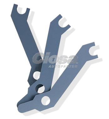 LAINA DE AJUSTE MARCHA CHEVROLET GRUESO  TORNILLOS DISPAREJOS  76-1317      CODIGO 42007