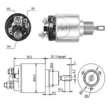 SOLENOIDE MARCHA BOSCH VW POINTER 98-> F000SH0137   ZM971  GEN 66-91160      CODIGO 05809