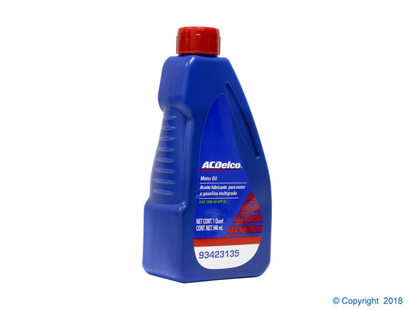 ACEITE MOTOR   15W40 LITRO MINERAL AC DELCO     CODIGO 93423135