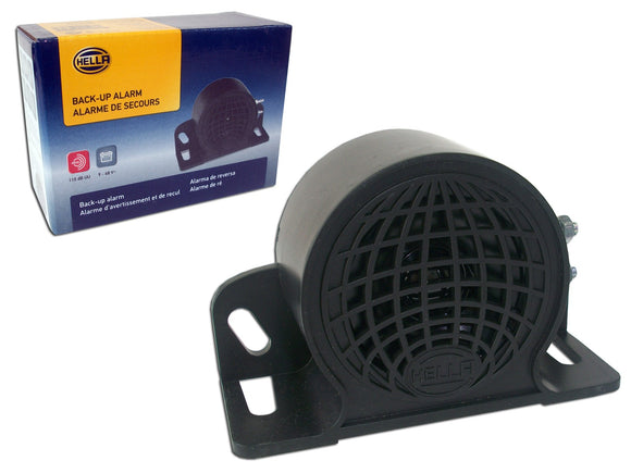 ALARMA REVERSA SERVICIO PESADO HELLA 12V-48V 107 DECIBELES      CODIGO 06034