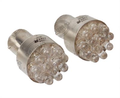 FOCO 1034 - 1157 12V LED AZUL BLISTER 2 PIEZAS      CODIGO 17095