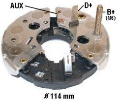 PORTA DIODO ALTERNADOR   BOSCH VW NISSAN   114MM 100A  IBR275 GENERICO  9128040275      CODIGO IBR275