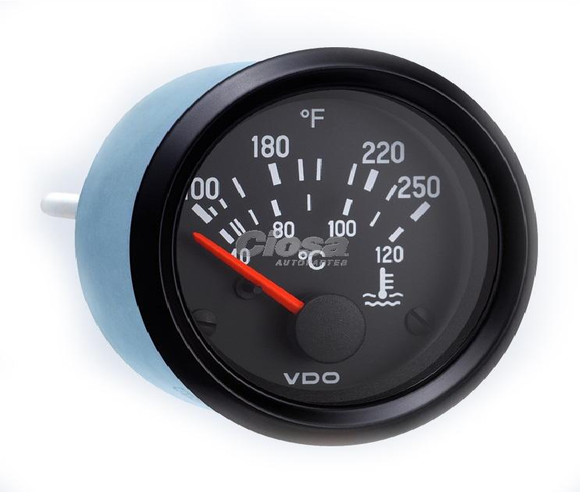 MARCADOR TEMPERATURA UNIVERSAL ELECTRICO VDO 12V 120C      CODIGO 21055