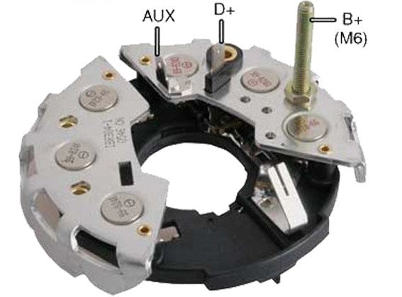 PORTA DIODO ALTERNADOR   BOSCH NISSAN TSURU II FORD 114MM 12V IBR304   1127320117      CODIGO 26213