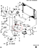 MANGUERA DEPOSITO CHEVROLET MATIZ SPARK  SALIDA A CAJA TERMOSTATO    CODIGO 96436303