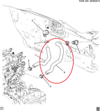 MANGUERA CHEVROLET SONIC 12/18  CALEFACCION     CODIGO 95492002