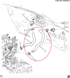 MANGUERA CHEVROLET SONIC 12/14   SALIDA CALEFACCION     CODIGO 96958217