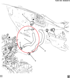 MANGUERA CHEVROLET SONIC 12/16   CALEFACCION      CODIGO 96958206