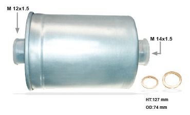 FILTRO GASOLINA AFINACION  VW GOLF JETTA  AUDI  A6    FGI-86        CODIGO FVW-86