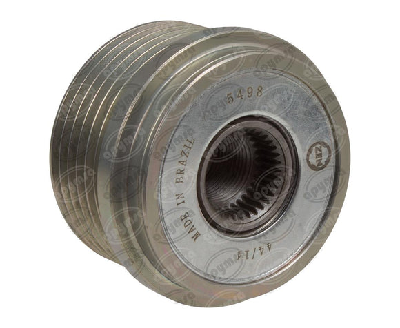 POLEA ALTERNADOR DE CLUTCH 6 RANURAS ZEN 5498  DELCO SERIES DR44G AD244 237 24-1283..     CODIGO 26073