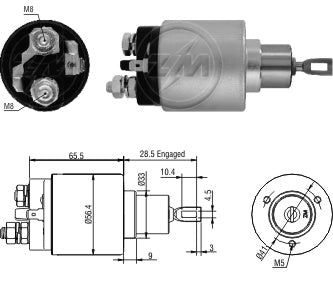 SOLENOIDE MARCHA BOSCH FORD P/UP  F000SH0187    9337043013  ORGINAL      CODIGO 05404