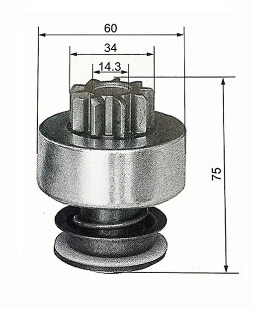IMPULSOR MARCHA BOSCH CHEVROLET CORSA MERIVA ASTRA VECTRA GM 9D 16 EST ZEN 1619  54-91176    CODIGO 18017