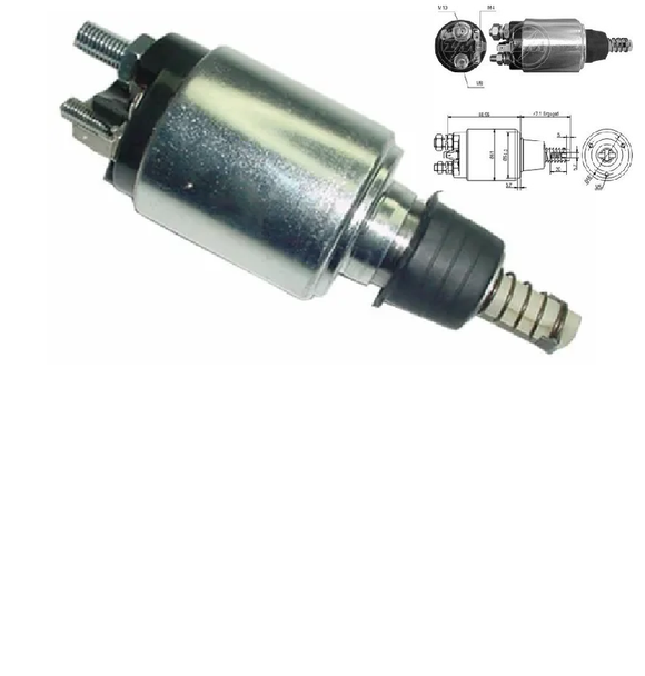 SOLENOIDE MARCHA BOSCH FORD NEW HOLLAND MAQUINARIA Y TRACTOR AGRICOLA   ZM 1640  66-9195      CODIGO 66-9195