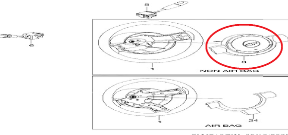 CUBIERTA DE VOLANTE CHEVROLET MATIZ SPARK 2008     CODIGO 96470281