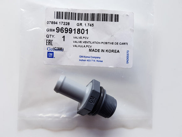 VALVULA CHEVROLET SPARK GT PCV 96991801     CODIGO 96991801