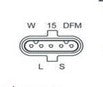 ALTERNADOR BOSCH MERCEDES BENZ IRIZAR EUROPE  99/15 80A 24V CW   OEM 0124555014    LESTER 23887      CODIGO L-23887