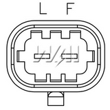 REGULADOR ALTERNADOR DELCO CHEVROLET SILVERADO AVALANCHE 2 TERM   DR44G   D3587       CODIGO 31661