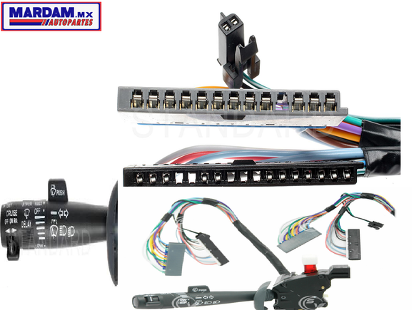 PALANCA DIRECCIONAL Y LIMPIAPARABRISAS  CHEVROLET BLAZER ESCALADE 95/00  CON CRUCERO DS698     CODIGO DS698