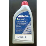 ACEITE MOTOR    5W30 LITRO SINTETICO DEXOS  AC DELCO 19366878        CODIGO 19254518