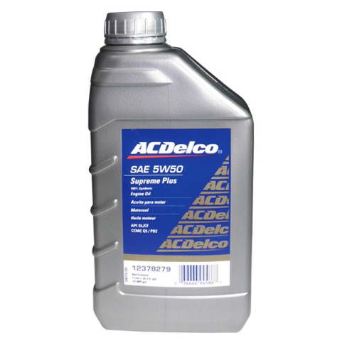 ACEITE MOTOR    5W50 LITRO SINTETICO   AC DELCO        CODIGO 19164073