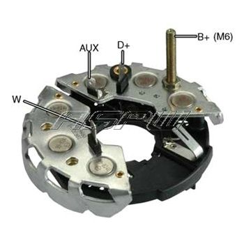 PORTA DIODO ALTERNADOR   BOSCH FORD CHEVROLET  114MM  65A  IBR301   9128040272        CODIGO 26215