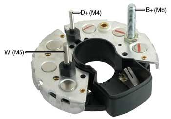 PORTA DIODO ALTERNADOR   BOSCH MERCEDES BENZ FAMSA 114MM  24V  IBR315  1127320909       CODIGO 26273