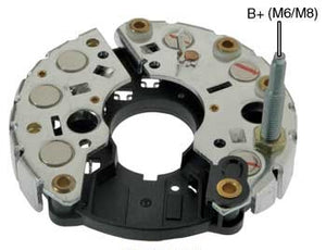 PORTA DIODO ALTERNADOR   BOSCH CHRYSLER VOLLAGER SHADOW 120MM 90A  IBR329  1127320718      CODIGO 26129