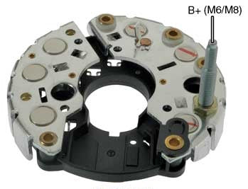 PORTA DIODO ALTERNADOR   BOSCH CHRYSLER VOLLAGER SHADOW 120MM 90A  IBR329  1127320718      CODIGO 26129