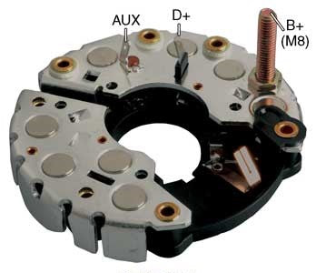 PORTA DIODO ALTERNADOR   BOSCH FORD VW  120MM  90A  IBR351   1127320700      CODIGO 26210