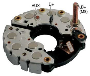 PORTA DIODO ALTERNADOR   BOSCH VW GOLF JETTA AUDI A3  120MM  12V  IBR351  1127320700      CODIGO 26304