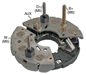 PORTA DIODO ALTERNADOR   BOSCH FORD MERCEDES BENZ 114MM  90A  IBR668   9128041053      CODIGO 26173