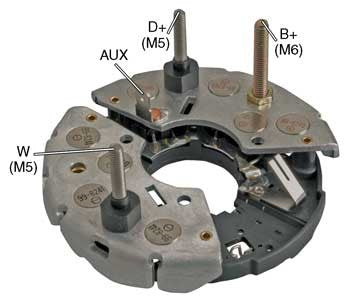 PORTA DIODO ALTERNADOR   BOSCH FORD MERCEDES BENZ 114MM  90A  IBR668   9128041053      CODIGO 26173