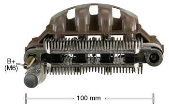 PORTA DIODO ALTERNADOR   MITSUBISHI FORD COUGAR CHRYSLER H100 12V 110A 100MM  IMR10040       CODIGO 26246