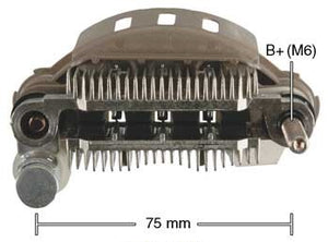 PORTA DIODO ALTERNADOR   MITSUBISHI CHRYSLER ATOS LIBERTY 75MM 12V 40A-65A   IMR7588      CODIGO 26120