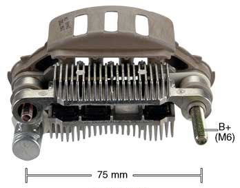 PORTA DIODO ALTERNADOR   MITSUBISHI EAGLE GEO SUZUKI  12V 50A-70A  75MM  IMR7582       CODIGO 2943906