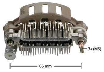PORTA DIODO ALTERNADOR   MITSUBISHI MAZDA FORD HONDA NISSAN 85MM 12V 80A-90A  IMR85100   L11102        CODIGO IMR85100